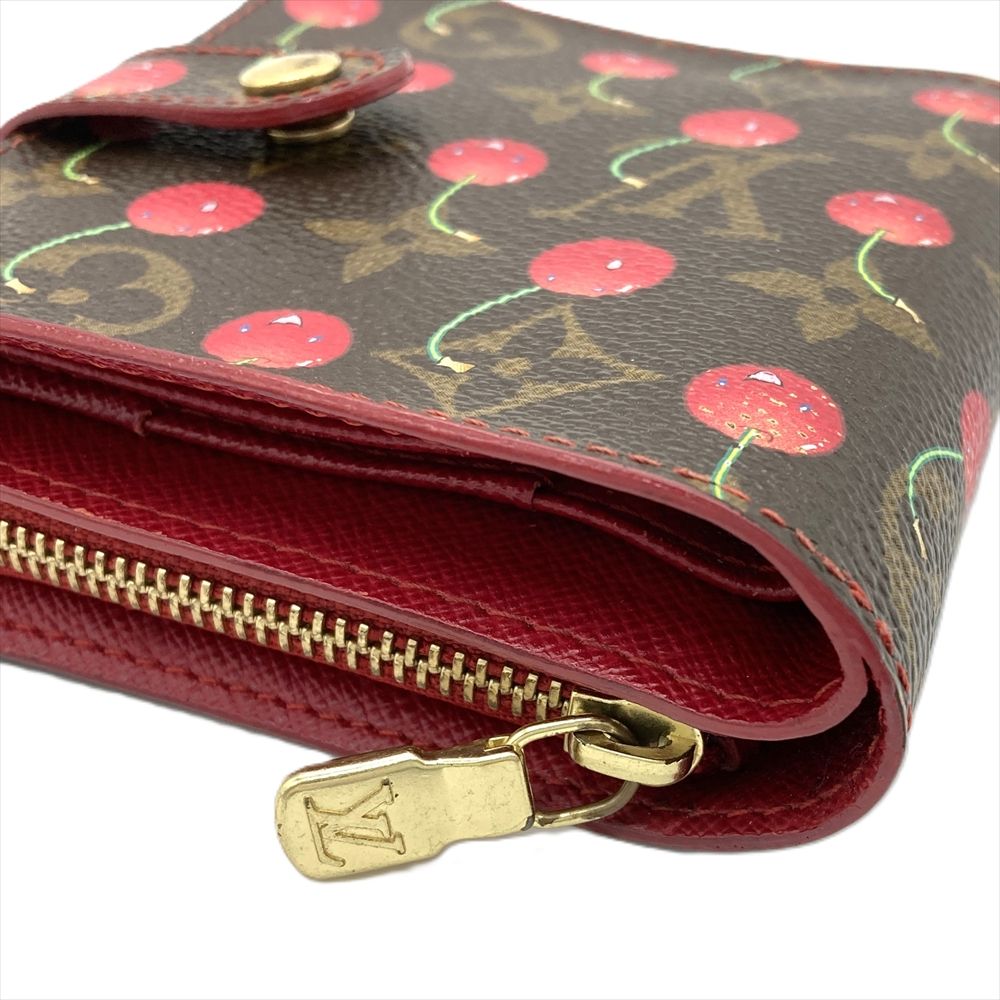 Louis Vuitton モノグラム レザー財布 ルイヴィトン LOUIS VUITTON コンパクトジップ 二つ折り財布