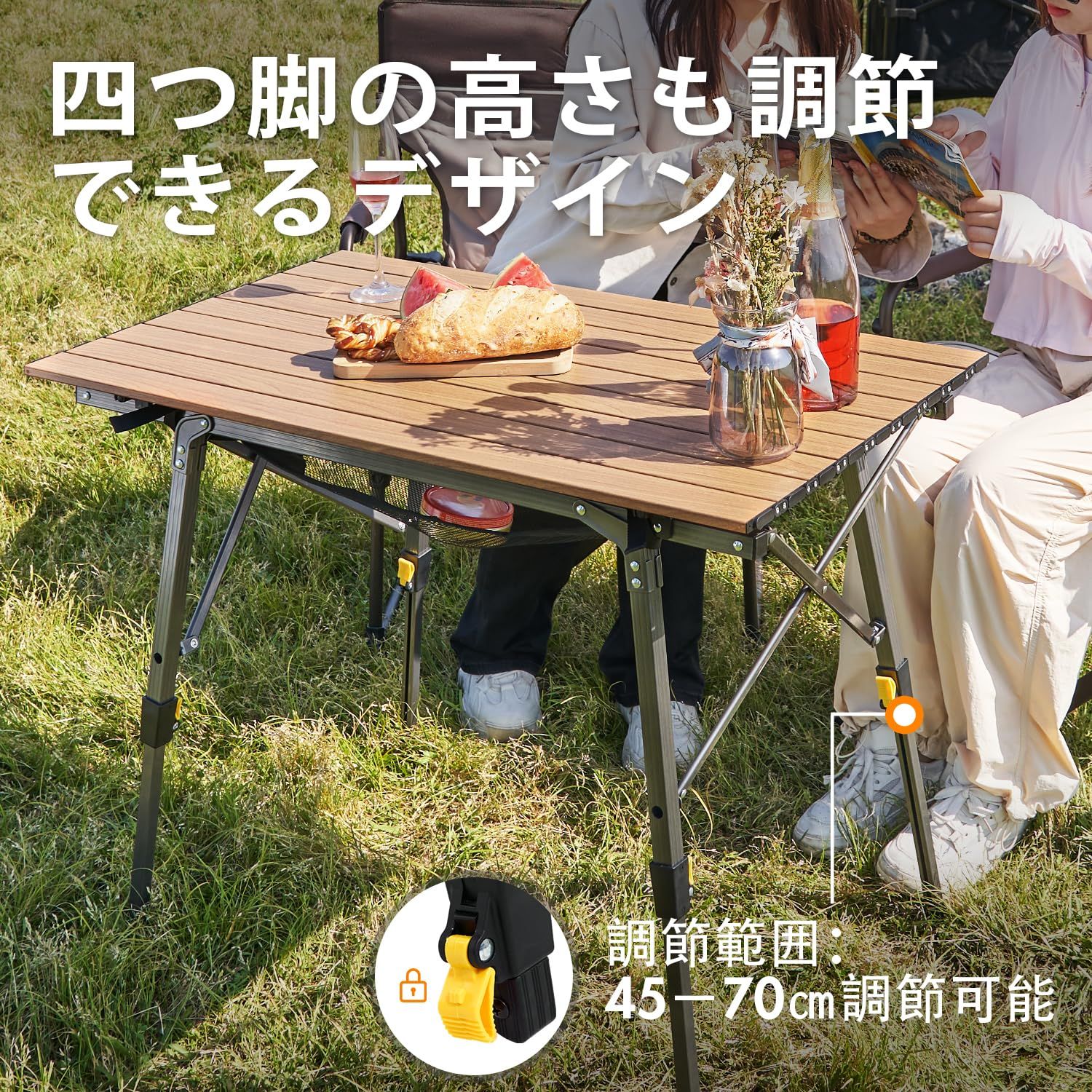 迅速発送】Timber Ridge アウトドアテーブル 折りたたみ 高さ