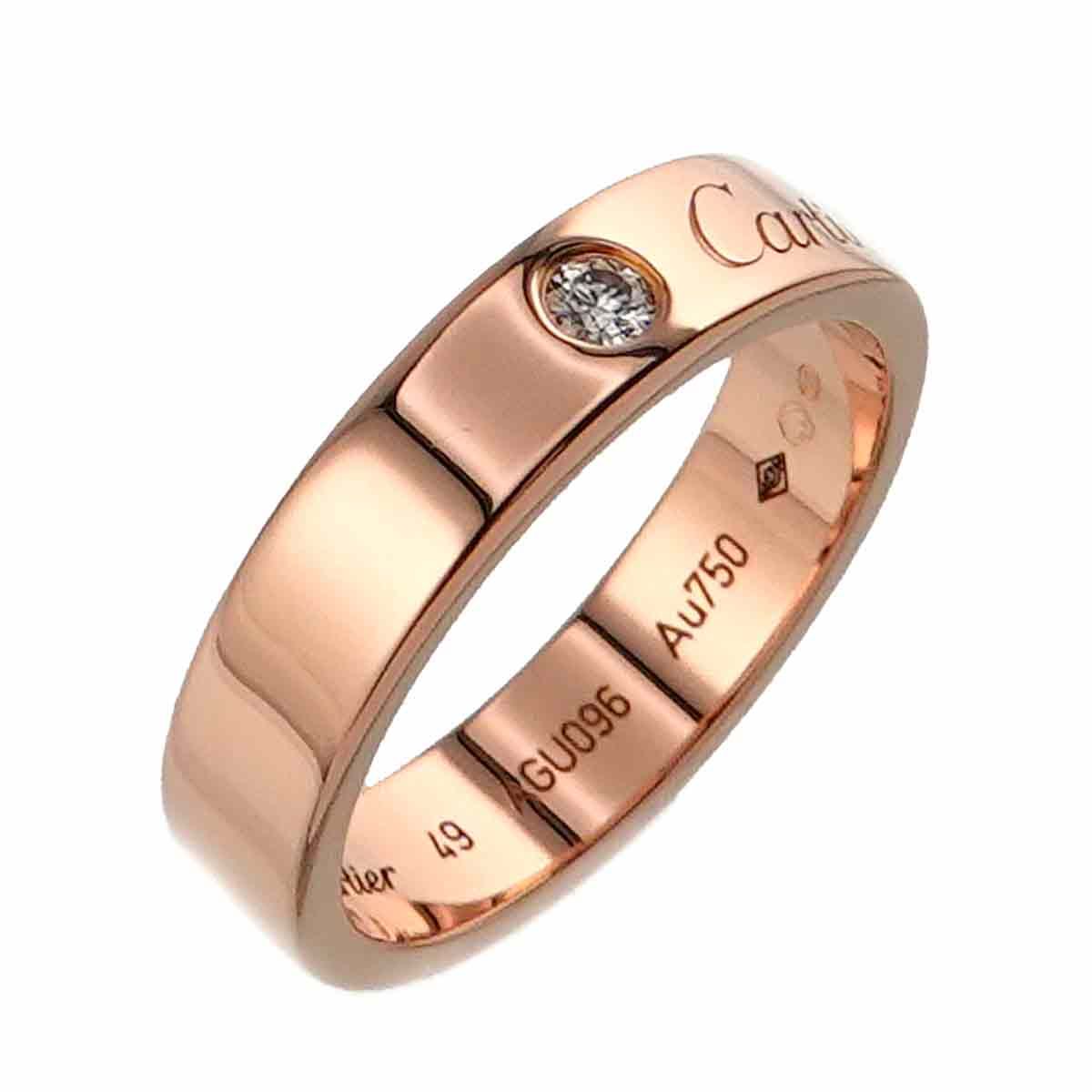 カルティエ Cartier Cドゥ カルティエ #49 リング ダイヤ 1P K18 PG ピンクゴールド 750 指輪 C de Ring 90248157