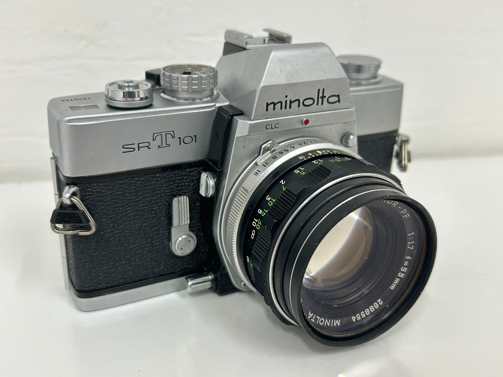 B-718 minolta ミノルタ 一眼レフ フィルムカメラ SRT101 1 1.7 f 55mm シャッターOK