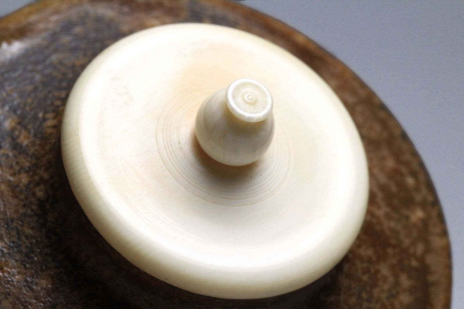 曹東憲 茶入 共箱 茶入れ 古美術品 骨董品 【正一古美術】 L06080