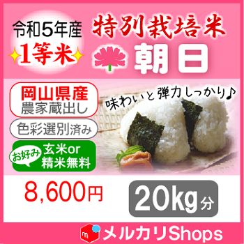 ☆令和5年産 新米 100％ 希少米もこの価格！緑肥＆有機肥料 特別栽培米【朝日】20㎏