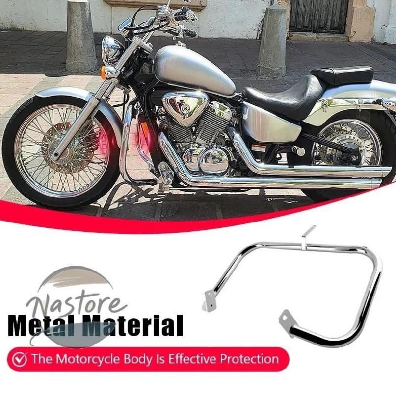 ホンダ HONDA シャドウスティード クローム バンパーフレーム エンジン ガード ランディングクラッシュバー バイク VT400 VLX600 VT600 199