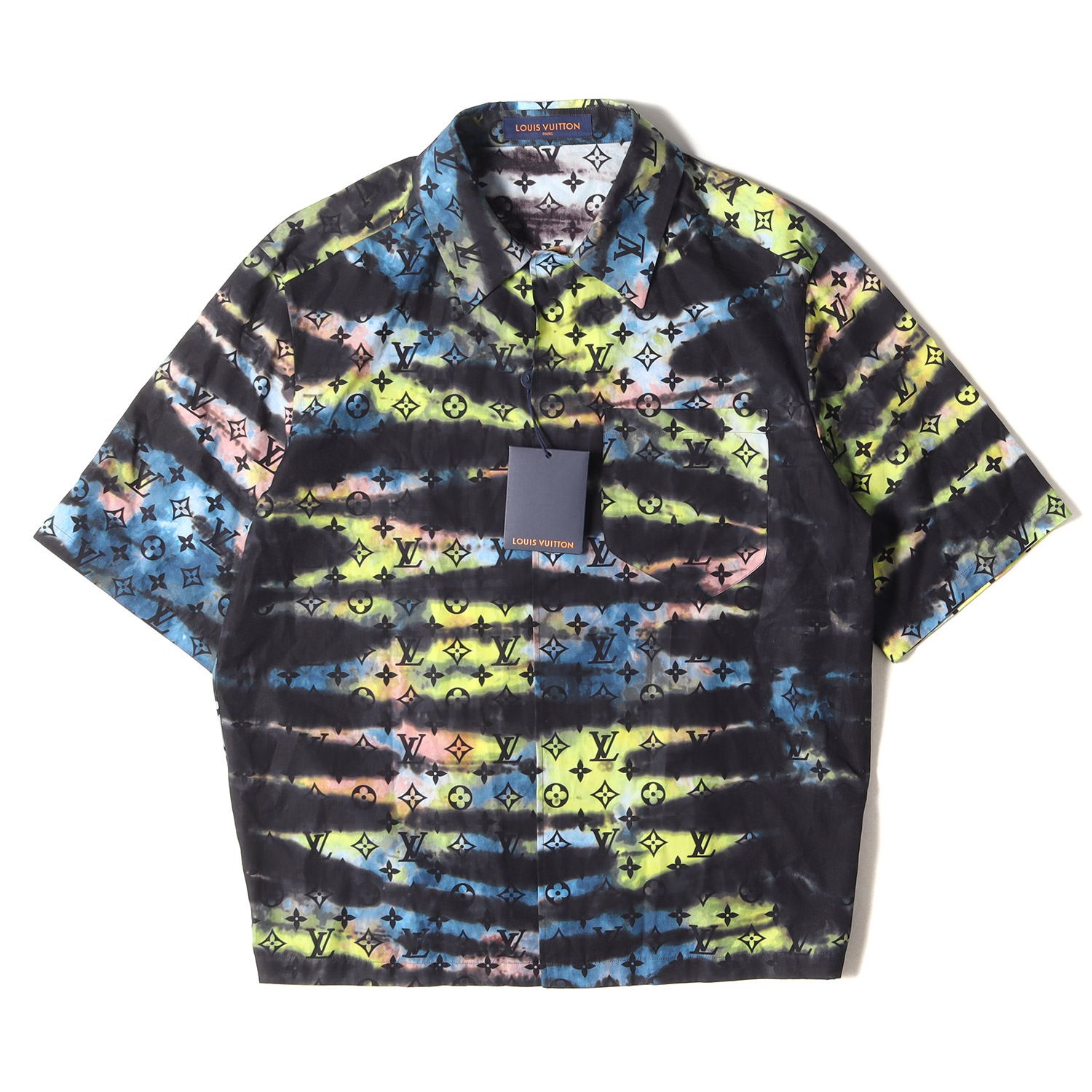 ルイヴィトン　モノグラム　タイダイ　シャツ 新品 LOUIS VUITTON ルイヴィトン シャツ サイズ:M タイダイ