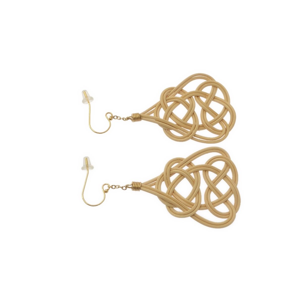 SIRI SIRI | シリシリ | 2ペア ARABESQUE 籐 ピアス アクセサリー | ベージュ | レディース