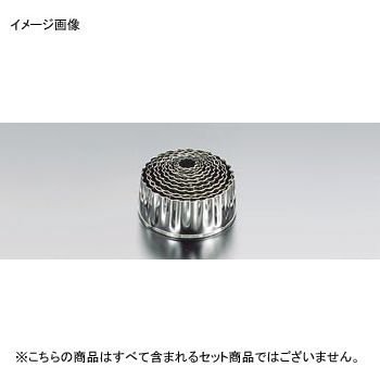 12pcsセット キッチン用品 EBM 18-0 パテ抜 三日月 EBM 18-0 パテ抜 丸 12pcsセット