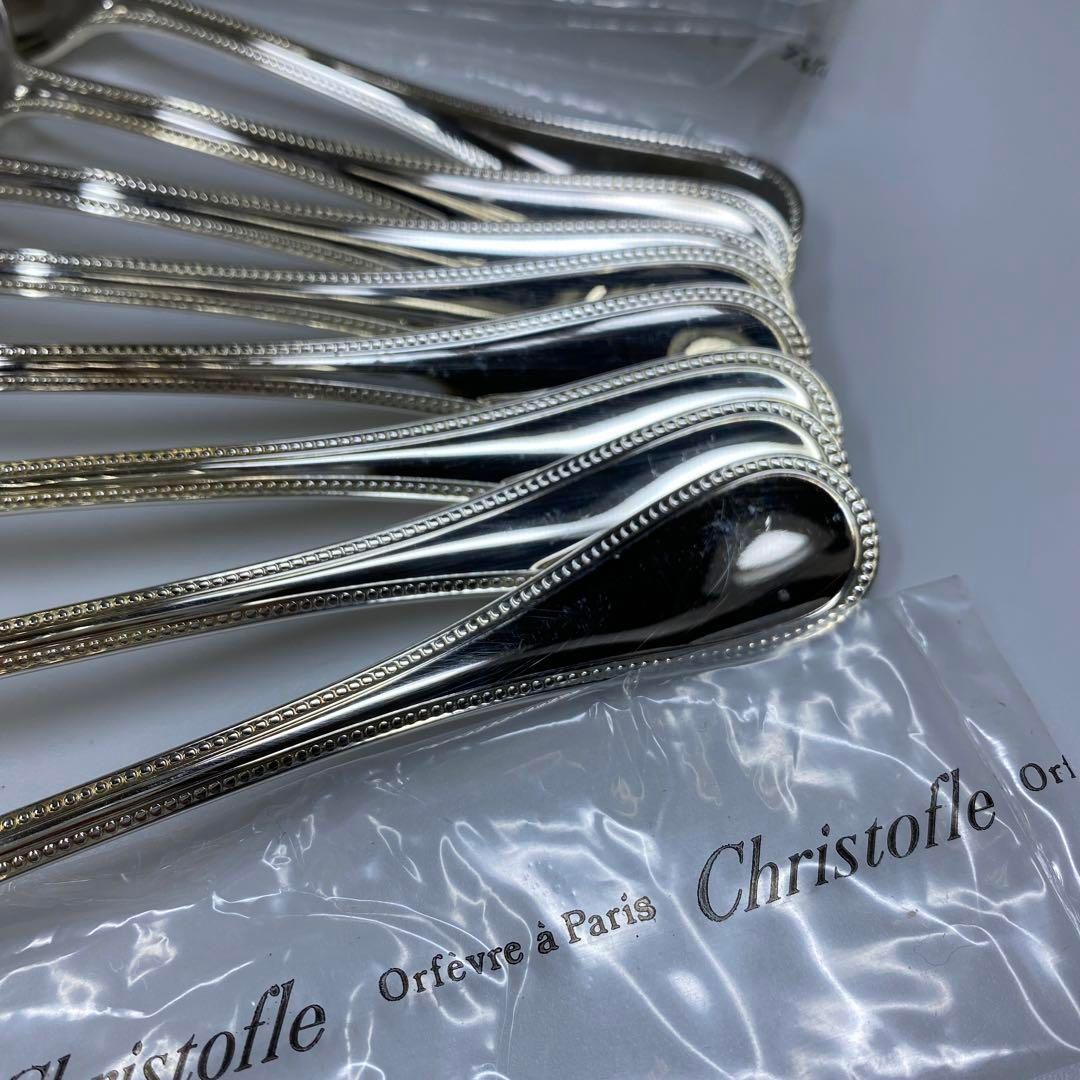 クリストフル パールスプーン8点 430g 東Y6-1011