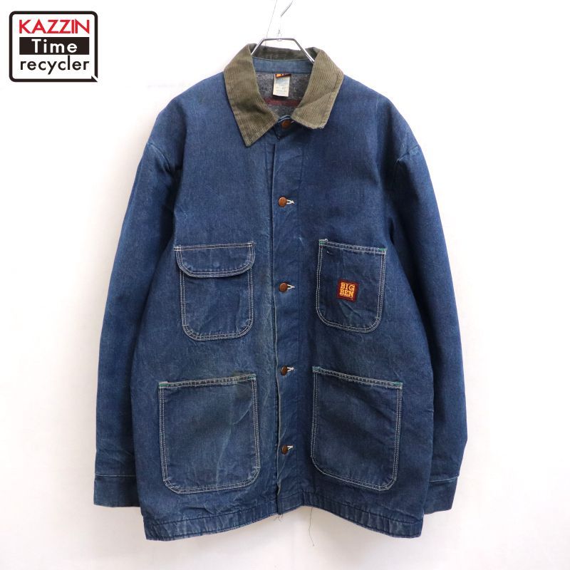 70s USA製 vintage BIGBEN 裏地ブランケット デニム カバーオール