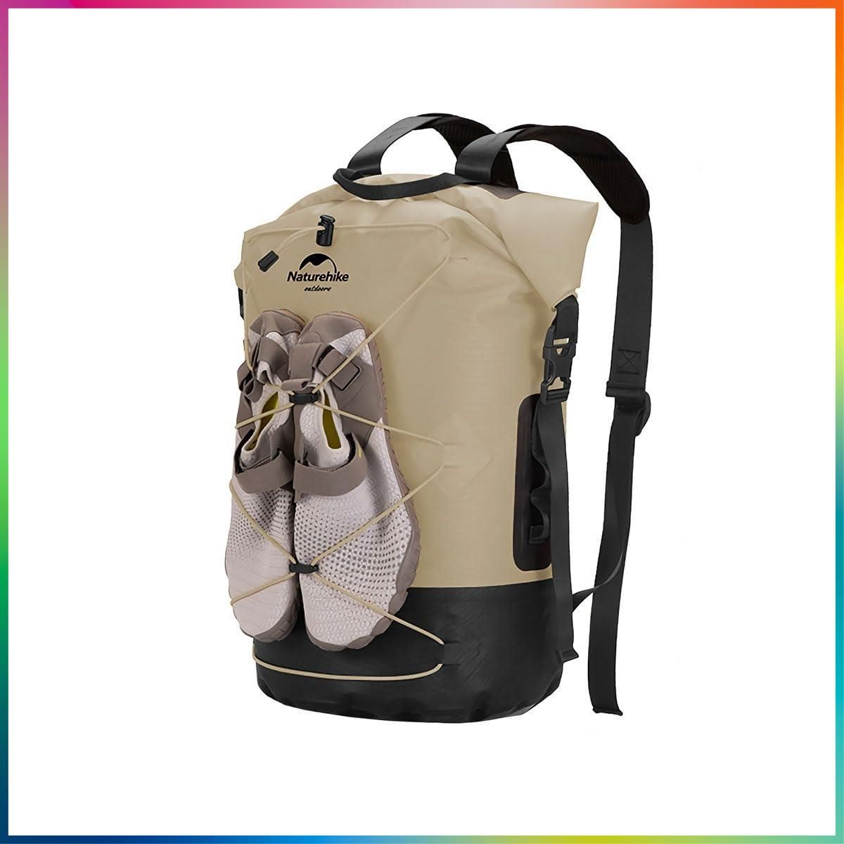 Naturehike ドライバッグ 防水バッグ 裏に防水ポーチ付き 軽量化 リュック 大容量 スポーツバッグアウトドアキャンプ用