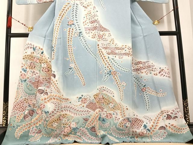 平和屋着物●訪問着　辻が花　暈し染め　正絹　逸品　AABC2529ph 平和屋着物○訪問着 辻が花 暈し染め 正絹 逸品 AABC2529ph - メルカリ