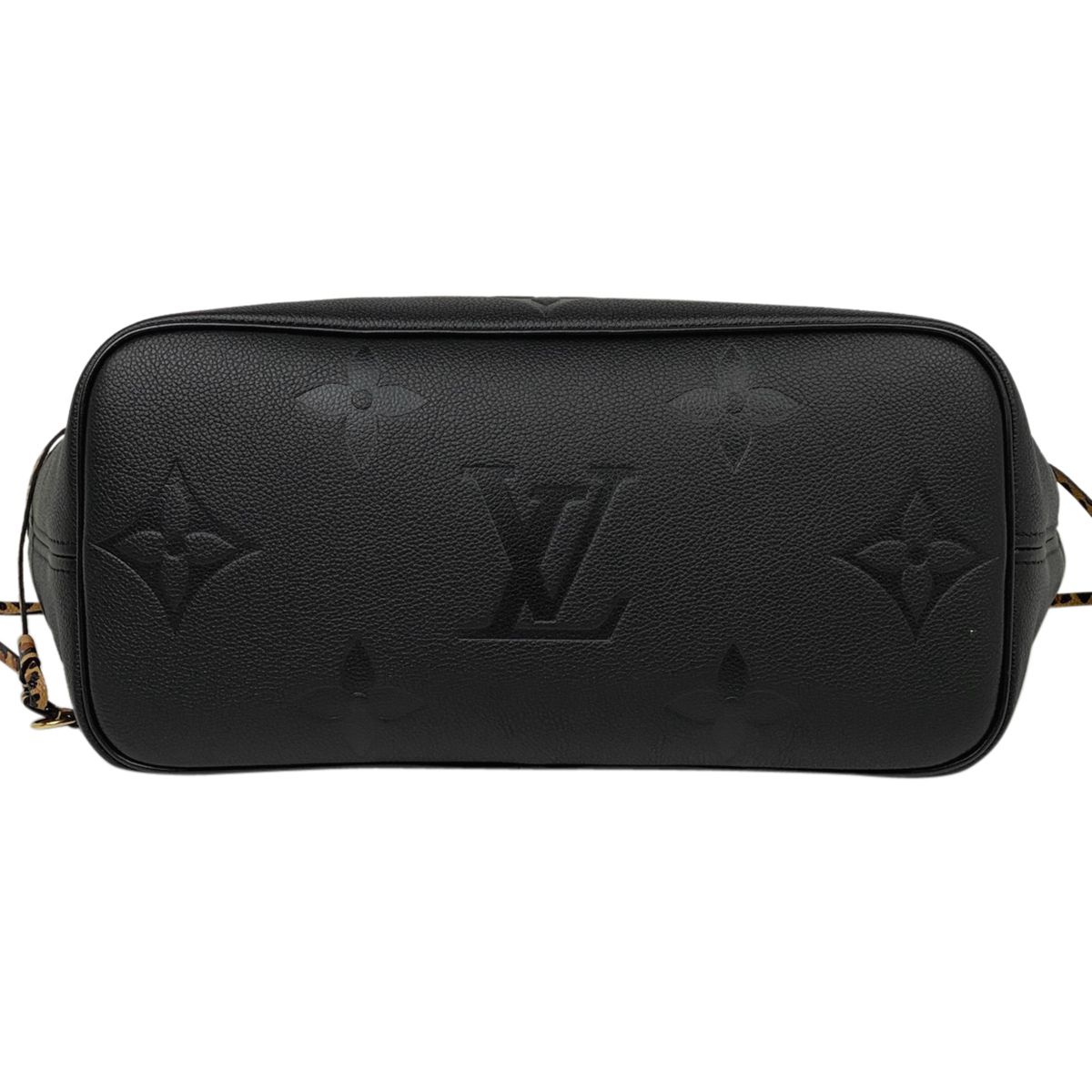 ルイヴィトン ネヴァーフルMM M45856 モノグラムアンプラント ワイルドアットハート ノワール レオパード トートバッグ 黒 中古 送料無料 ルイ・ヴィトン Louis Vuitton ネヴァーフル MM ワイルド アット