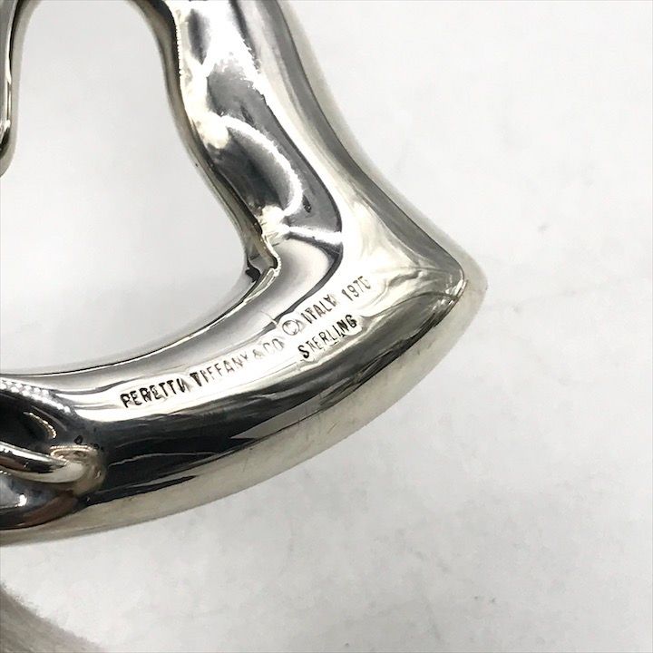 超美品 TIFFANY ＆ Co. ティファニー オープンハート バックル レザー