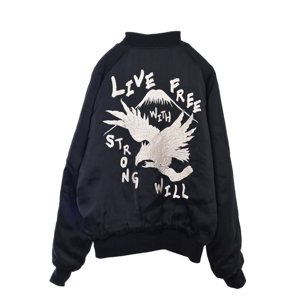 【BLACK COMME des GARCONS】リバーシブルスカジャン COMME des GARCONS × 港商 KOSHO 青山店限定 リバーシブル