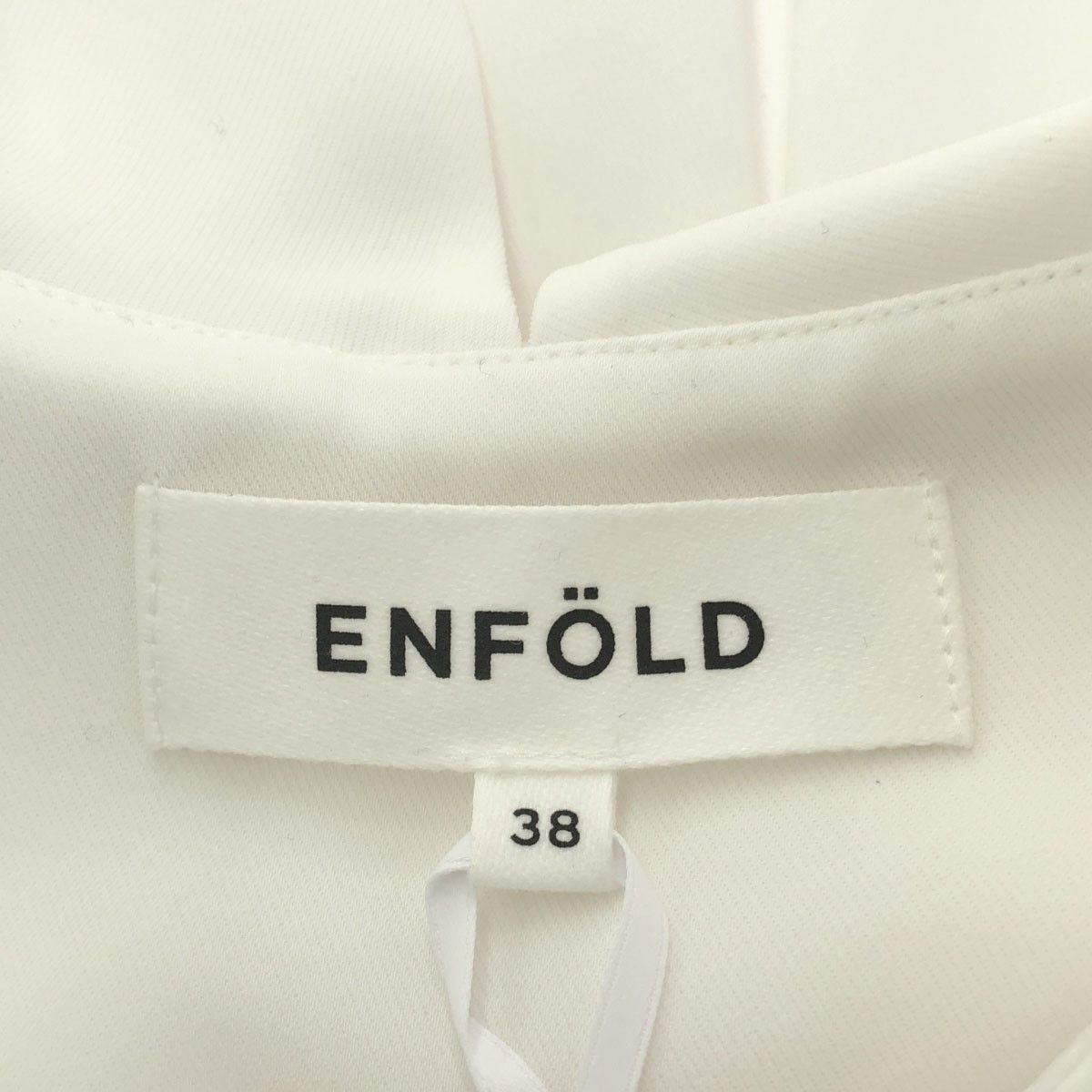 ENFOLD エンフォルド 24SS ASYMMETRY COLLAR BLOUSE アシンメトリー