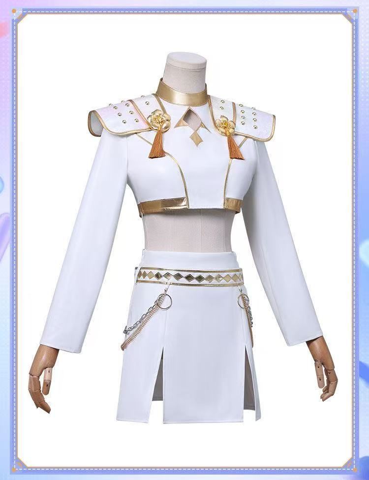 白×ゴールド 打歌ステージ服