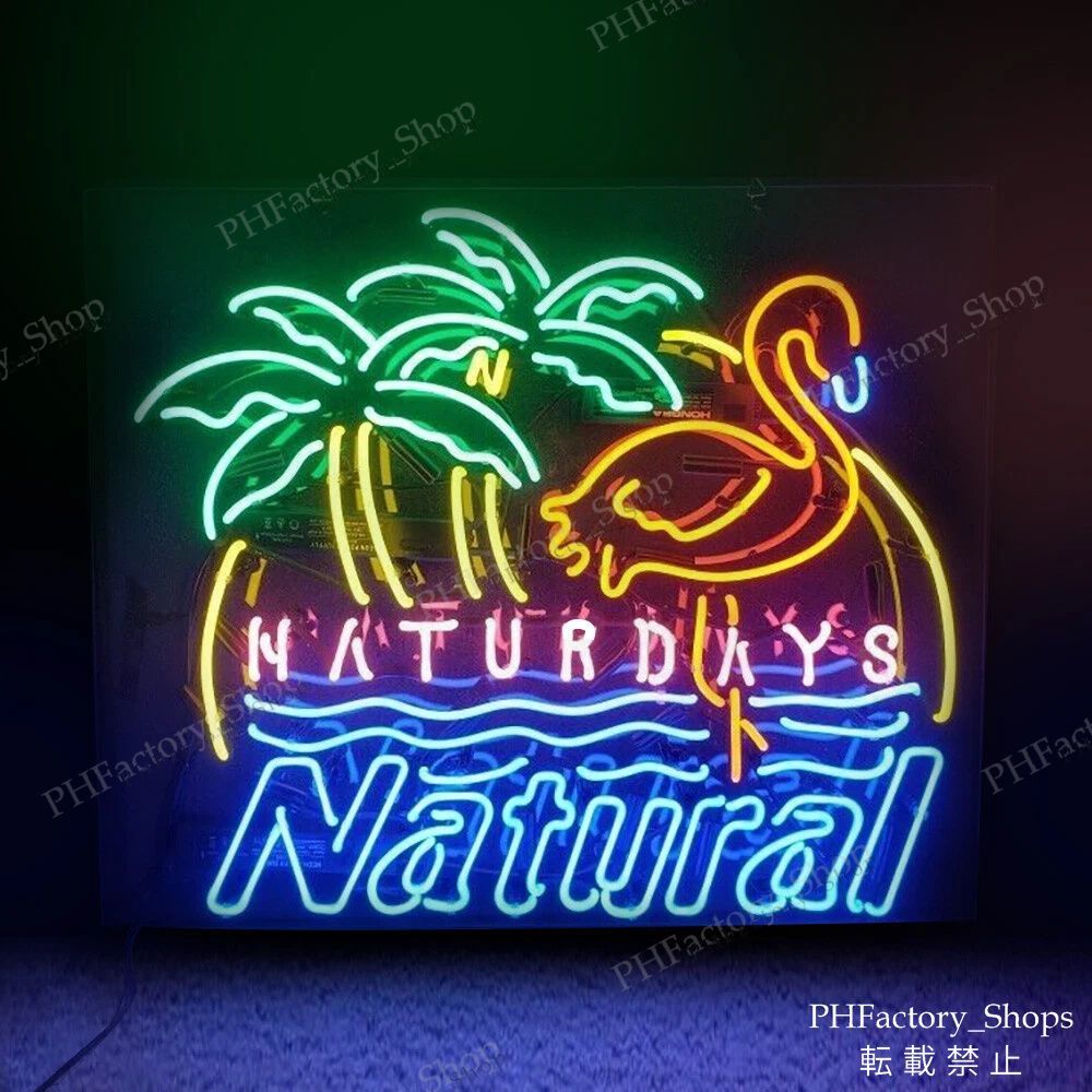 Natural Naturdays ネオンサイン ガラス装飾 アメリカン雑貨 Natural