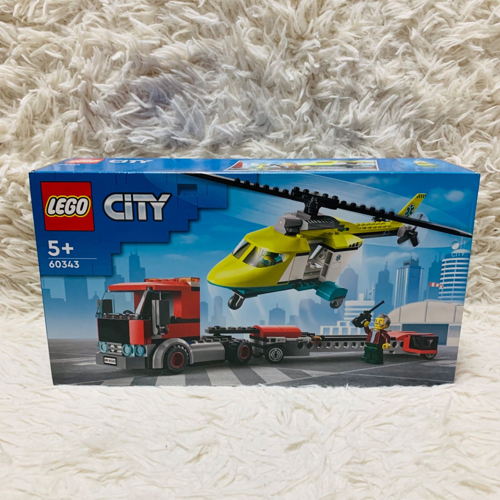新品】レゴ 60343 シティ レスキューヘリコプター輸送トラック - メルカリ