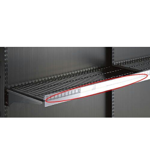 ネット棚セット 3段可変式 W90cm ブラック プライスレール 61-35-21-3 