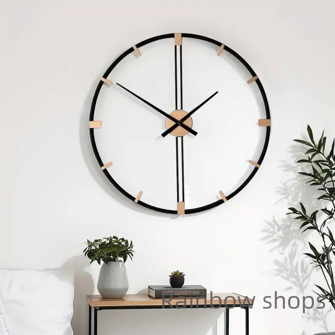 1105】オーシャンアート ウッドレジン サーフボード 時計 インテリア