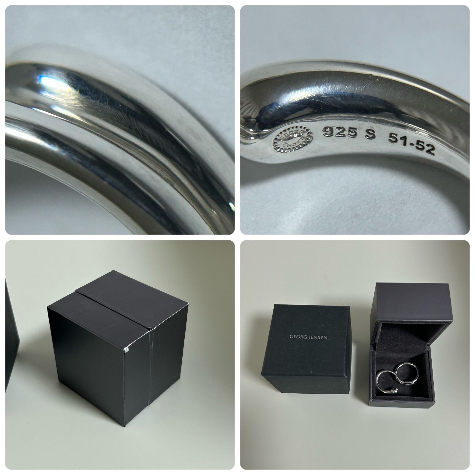 ジョージジェンセン ダブル リング マーシー AG925 Georg Jensen