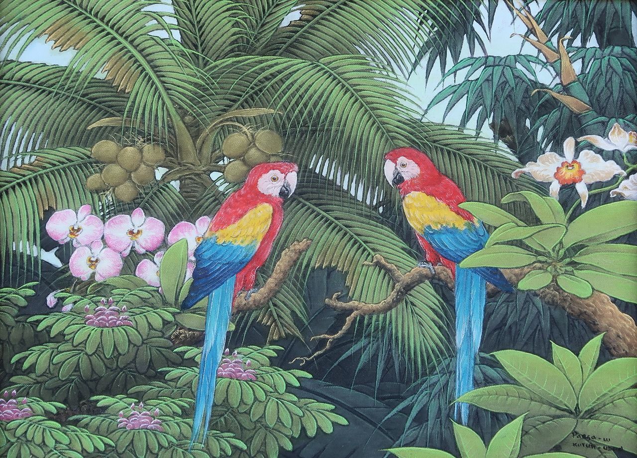 カラフルオウム プンゴセカンスタイル 52X42 ハワイアン