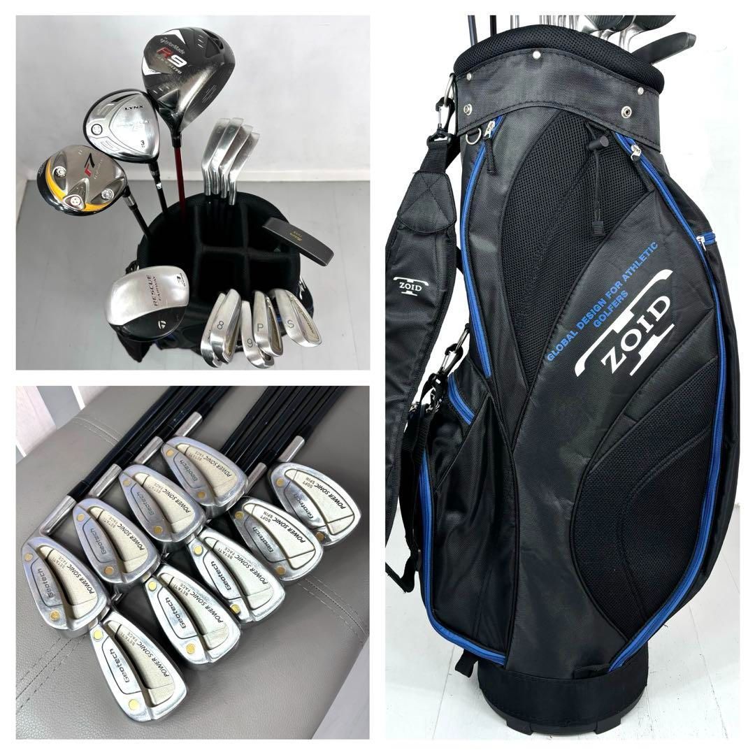 本格派 メンズゴルフクラブ 14本 フルセット テーラーメイド MIZUNO