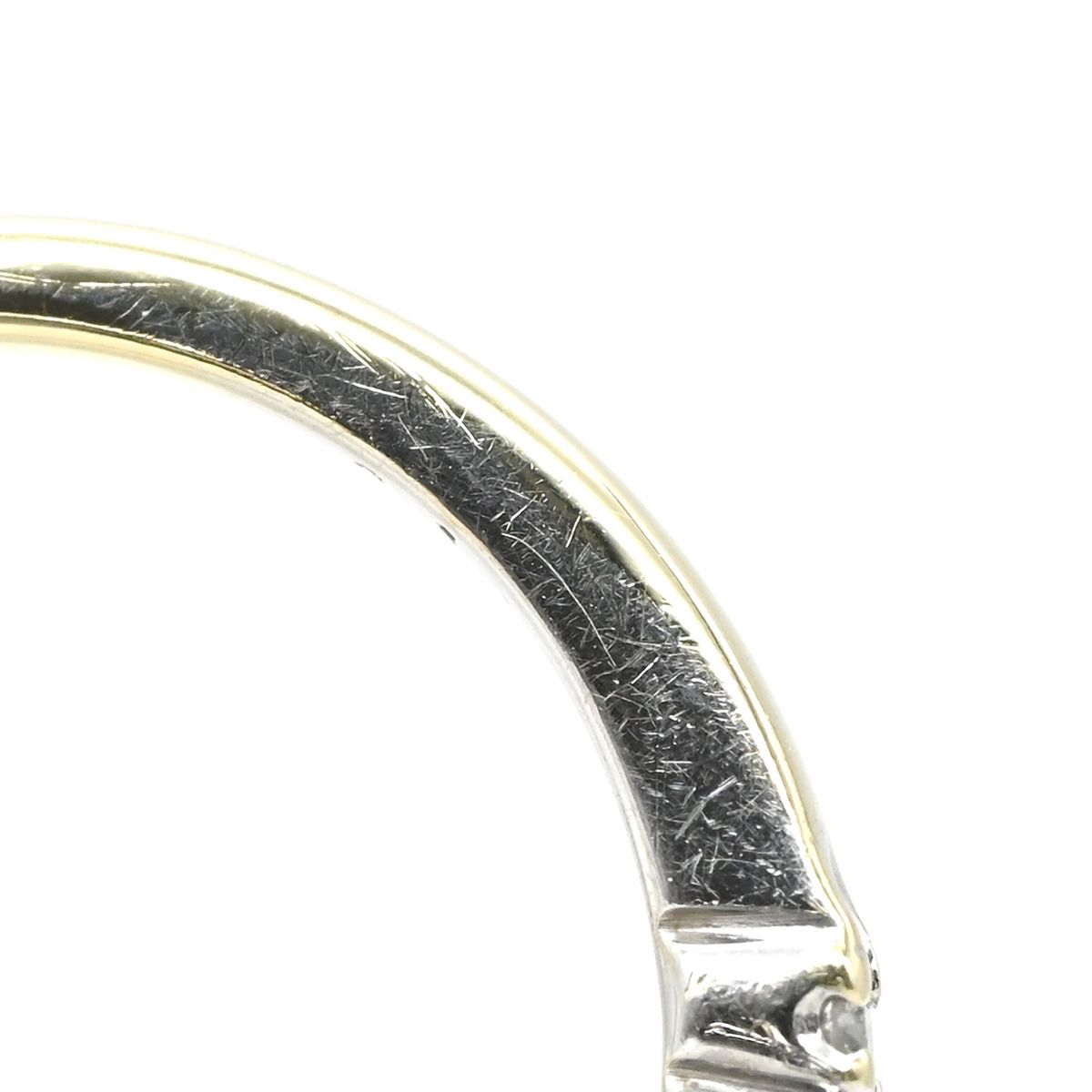 リング 指輪 ダイヤモンド リング K10WG ホワイトゴールド 8号【中古  