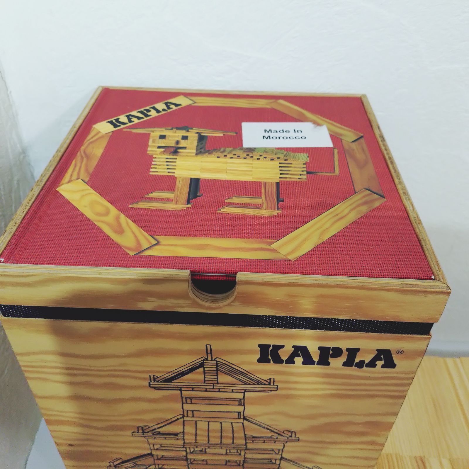 KAPLA カプラ 積み木 280ピース デザインブック (中級・赤