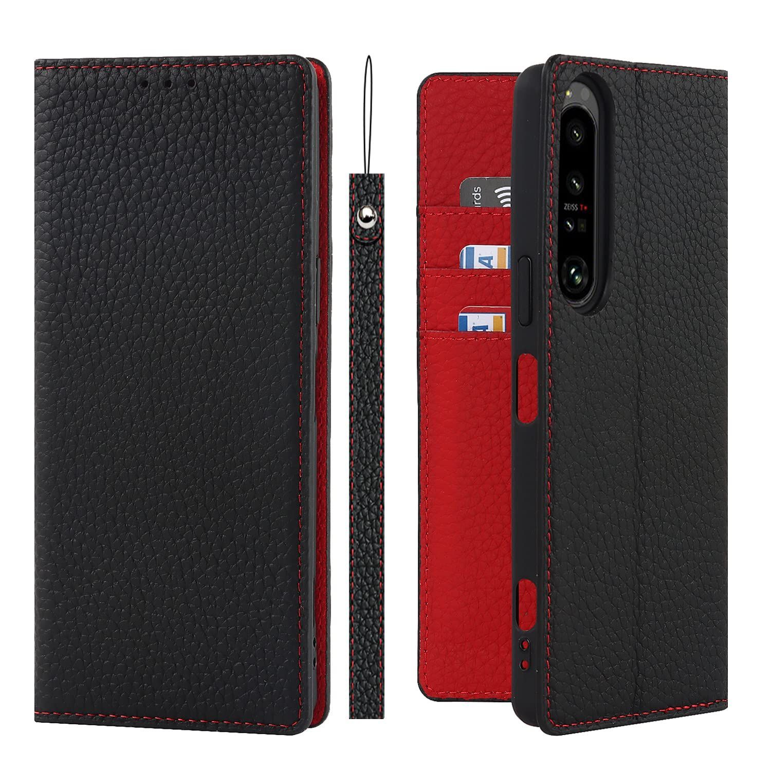 【人気商品】ケース手帳型 SO-51C IV SOG06 ケース Pelanty 牛革製品 本革レザー 財布型カバー Sony Xperia 1IV Xperia カード収納 スタンド機能 内蔵マグネット 手作り柔らかい スマホケース ソニー エク