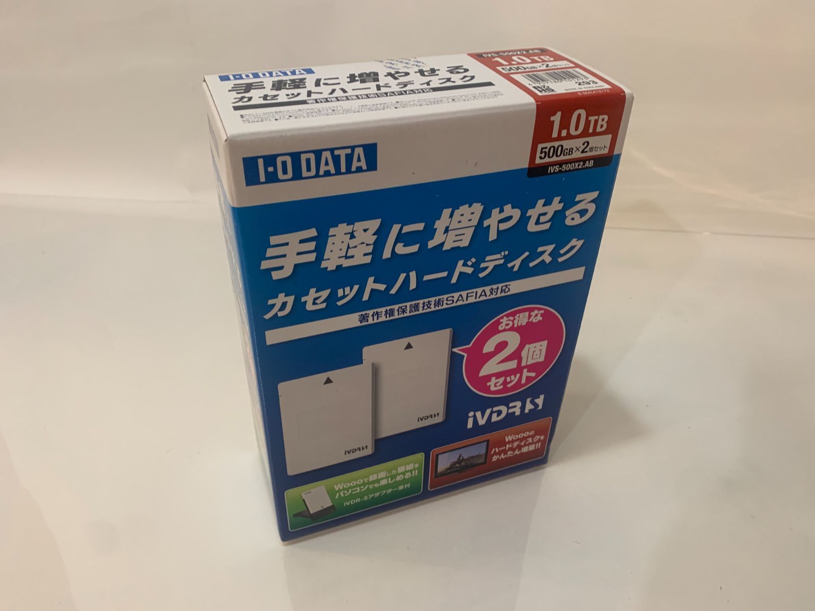 I・O・DATA 録画用カセットHDD　iVDR-S　500GB 白２個セット I・O・DATA 録画用カセットHDD iVDR-S 500GB 白2個セット