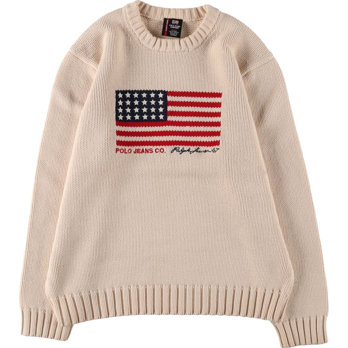 古着 ラルフローレン Ralph Lauren POLO JEANS COMPANY 星条旗柄