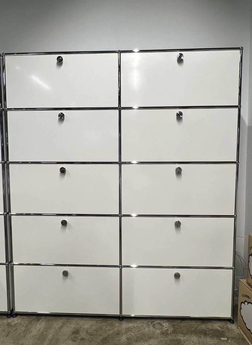 正規品】USMハラー キャビネット 2列5段 すべて鍵付き ホワイト