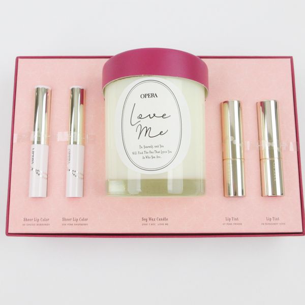 オペラ オリジナルキャンドル入りの 色ボックス リップティント シアーリップ N 色 4本 セット バレンタイン MC 939