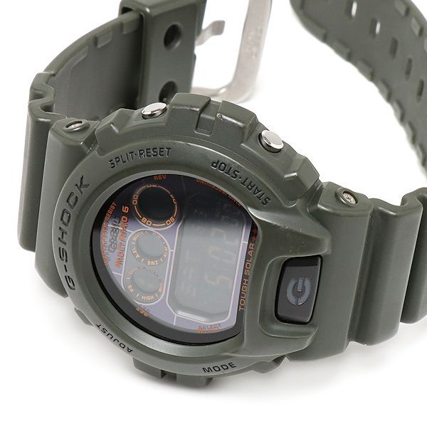 美品 G-SHOCK GW-6900KG 電波ソーラー カーキ 反転液晶 三つ目 G-SHOCK