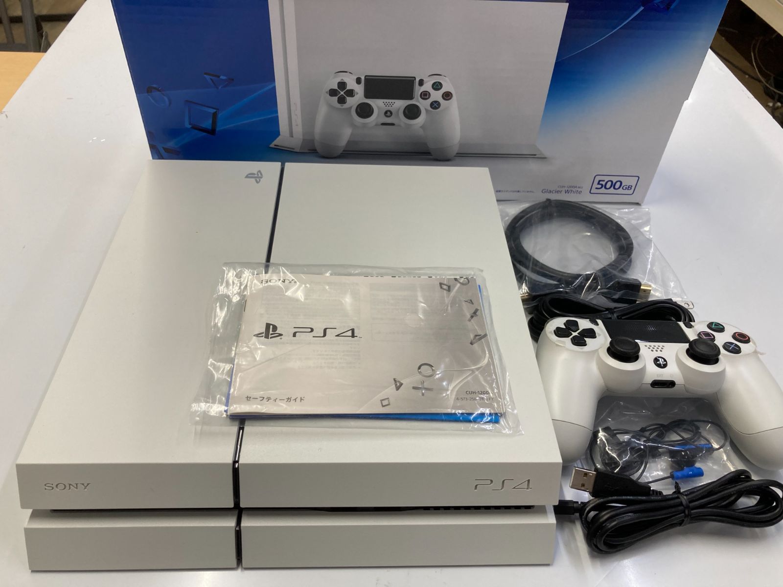 PS4】PlayStation4《CUH-1200A》グレイシャルホワイト(HDD500GB - メルカリ