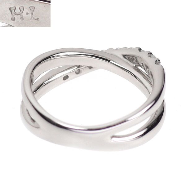 アッシュエル H.L Pt900 ダイヤモンド リング 0.26ct