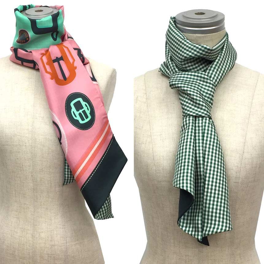 エルメスマキシツイリー HERMES エルメス スカーフ マキシツイリー スリム GUEPARDS 黒