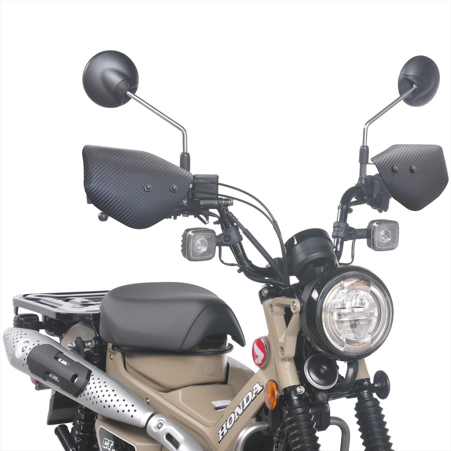 新品 旭風防(AF ASAHI) ナックルバイザー カーボン柄 CT125