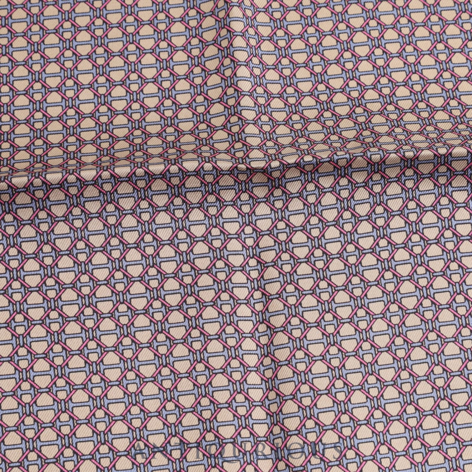 エルメス スカーフ カレ45 H幾何学模様 SILK