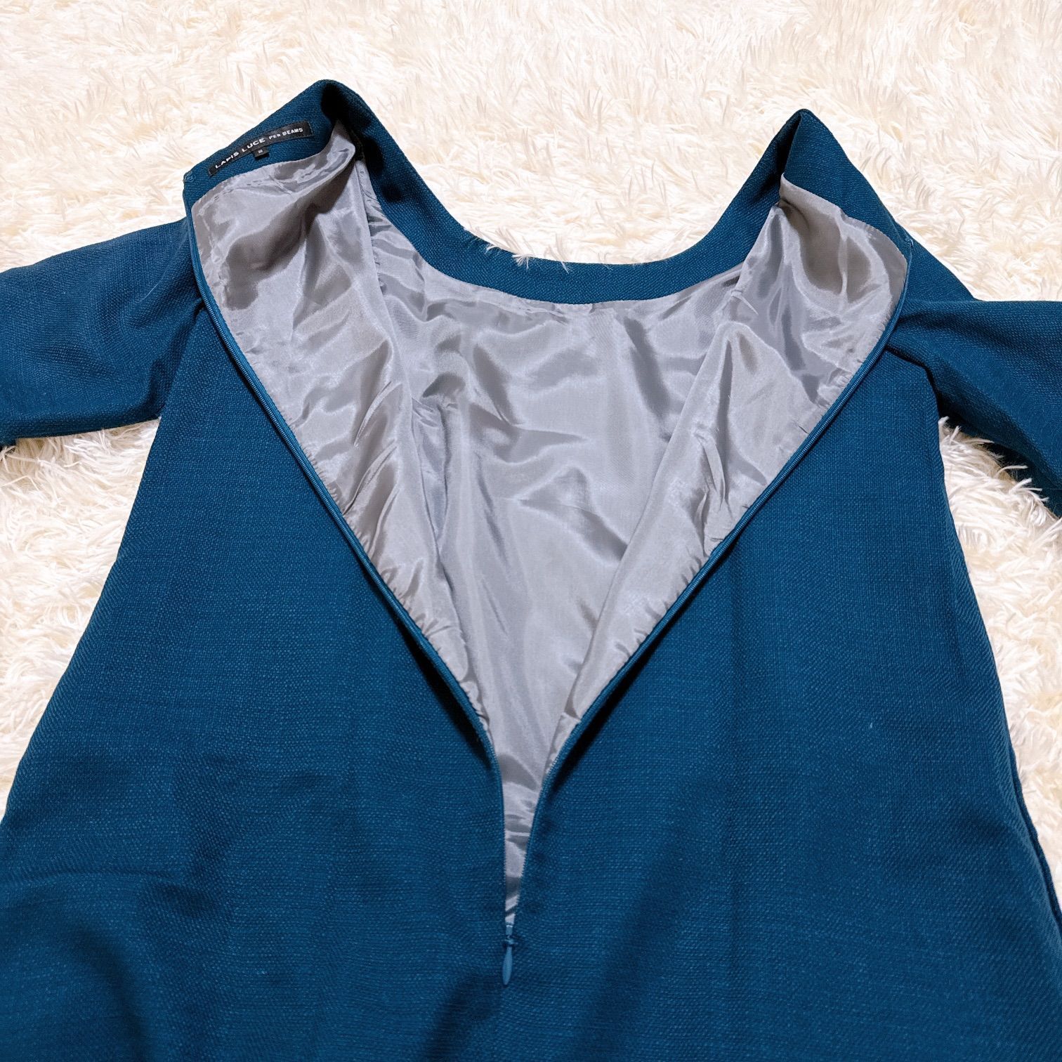 LAPIS LUCE PER BEAMS ラピスルーチェパービームス ワンピース 七分袖 