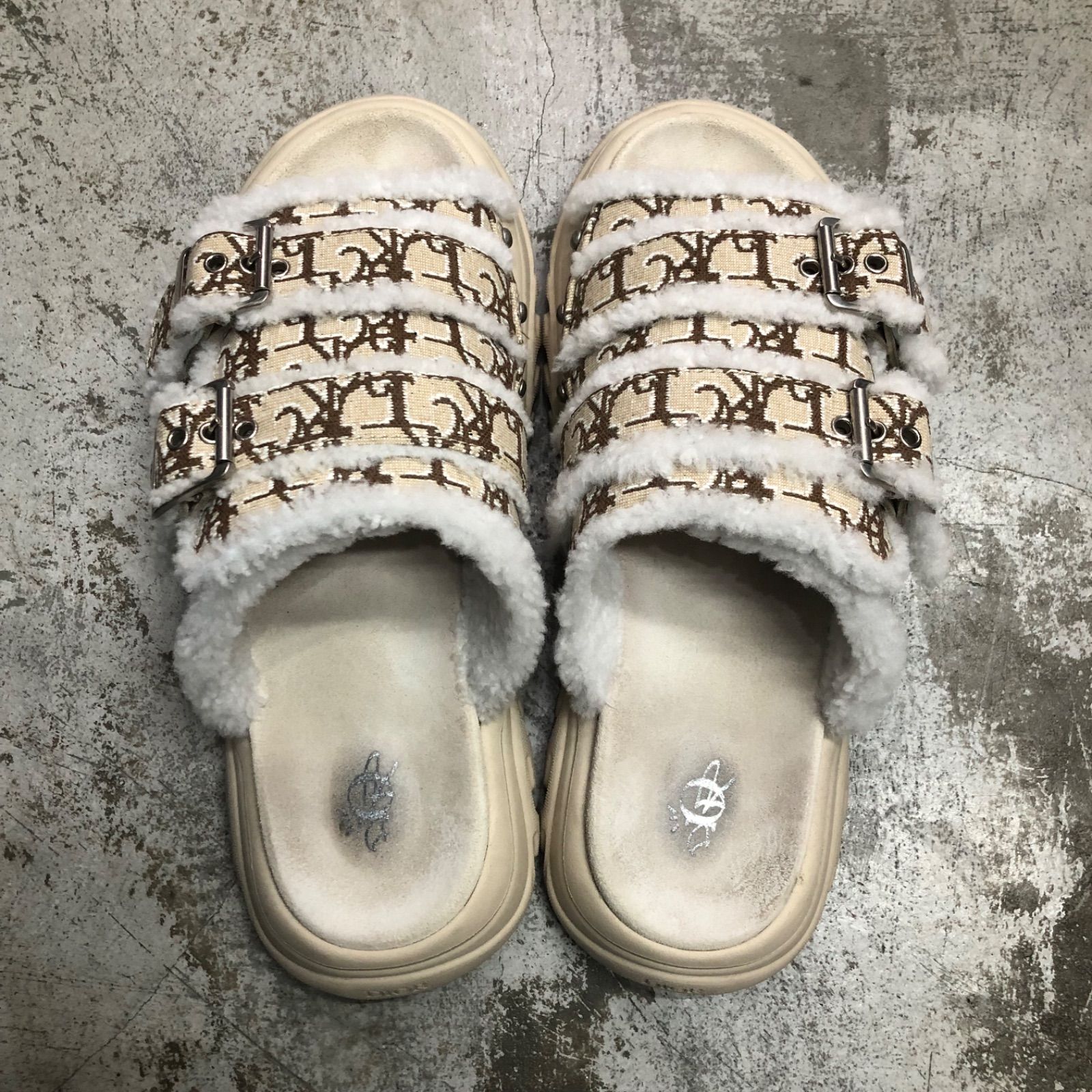 DIOR × Travis Scott Cactus Jack サンダル Dior x Travis Scott Men's H-Town 'Cactus Jack' Coffee Nubuck