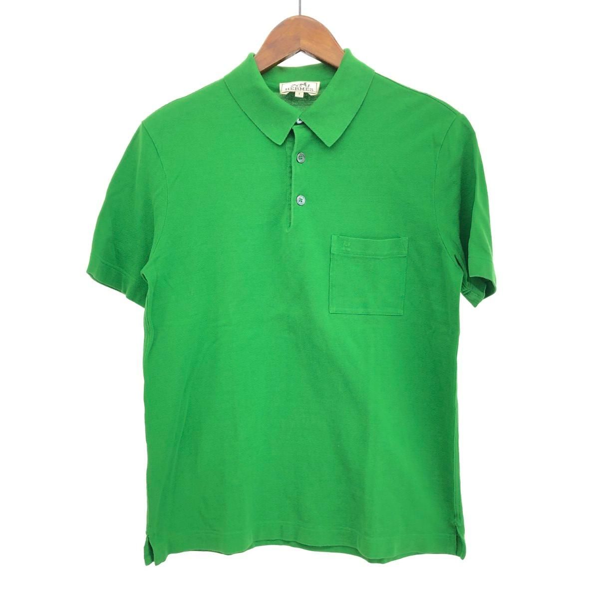 エルメス ポロシャツ 古着 HERMES エルメス イタリア製 半袖