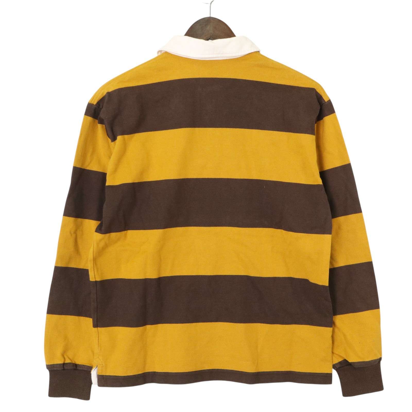 カンタベリー ラガーシャツ 長袖 ポロシャツ　ブラウン　Lサイズ CANTERBURY/カンタベリー】ラガーシャツ 長袖 ポロシャツ 4
