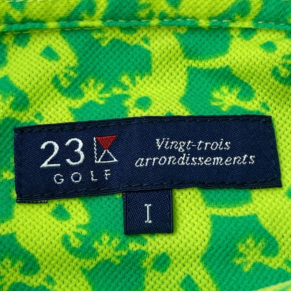 サイズ：1 23区GOLF ニジュウサンクゴルフ  半袖ポロシャツ トカゲ ストライプ 総柄 グリーン系 [240101497119] ゴルフウェア レディース ストスト 楽天市場】23区GOLF ニジュウサンクゴルフ 半袖ポロシャツ 総柄