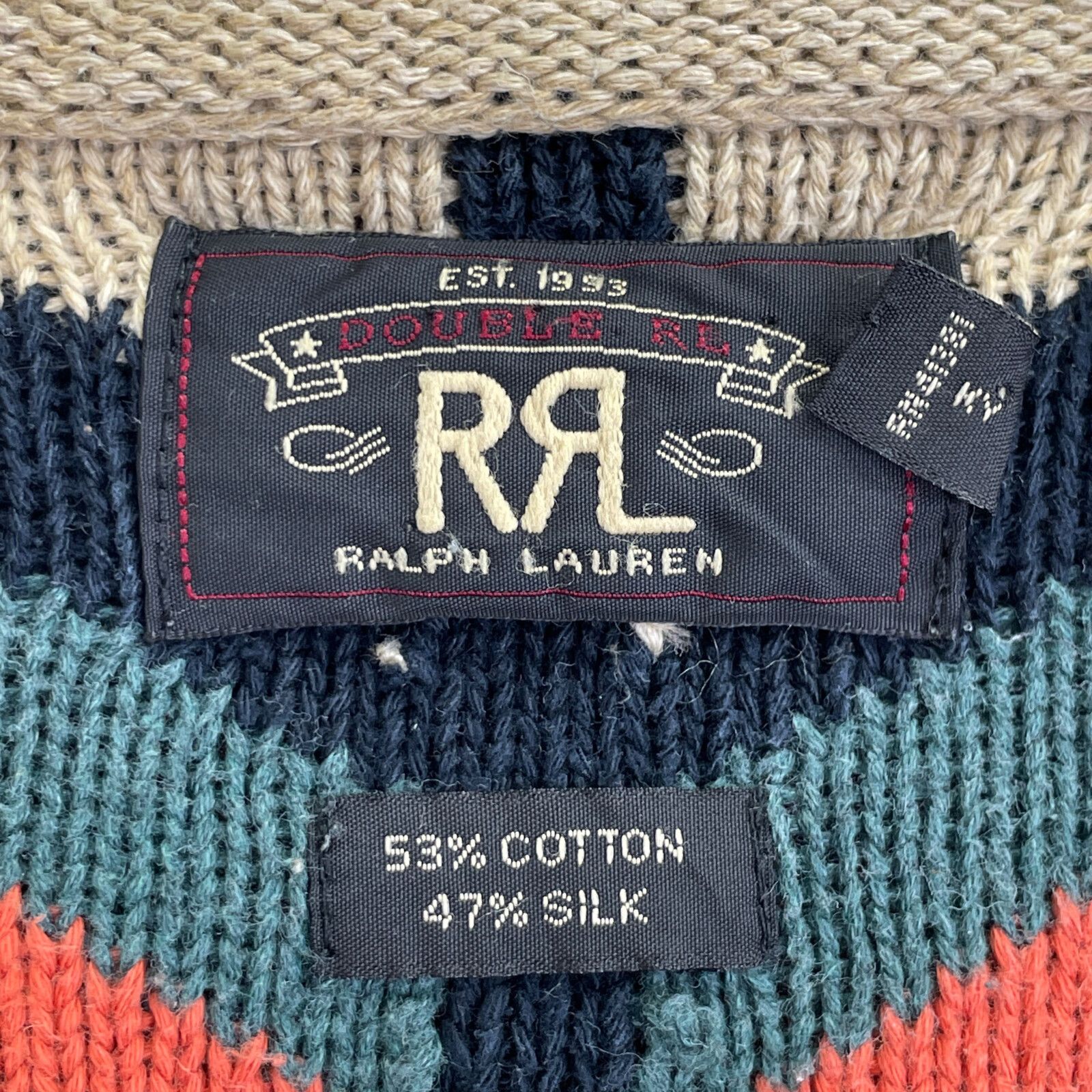 RRL ダブルアールエル コットンシルク ネイティブ柄 メキシカン 
