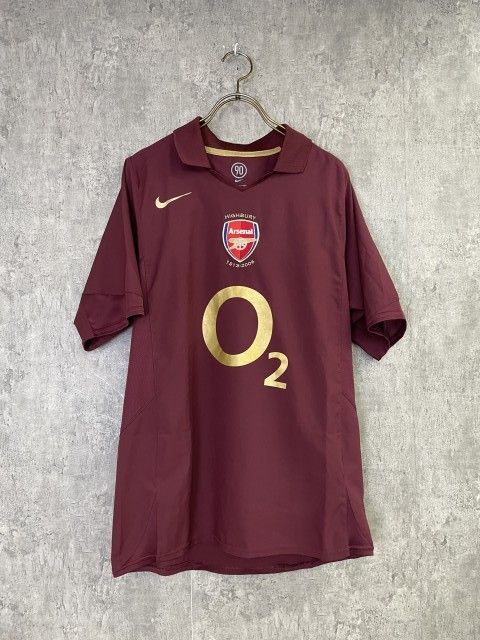 中古】00S NIKE ﾅｲｷ ARSENAL ｱｰｾﾅﾙ ｹﾞｰﾑｼｬﾂ ﾕﾆﾌｫｰﾑ HIGHBURY