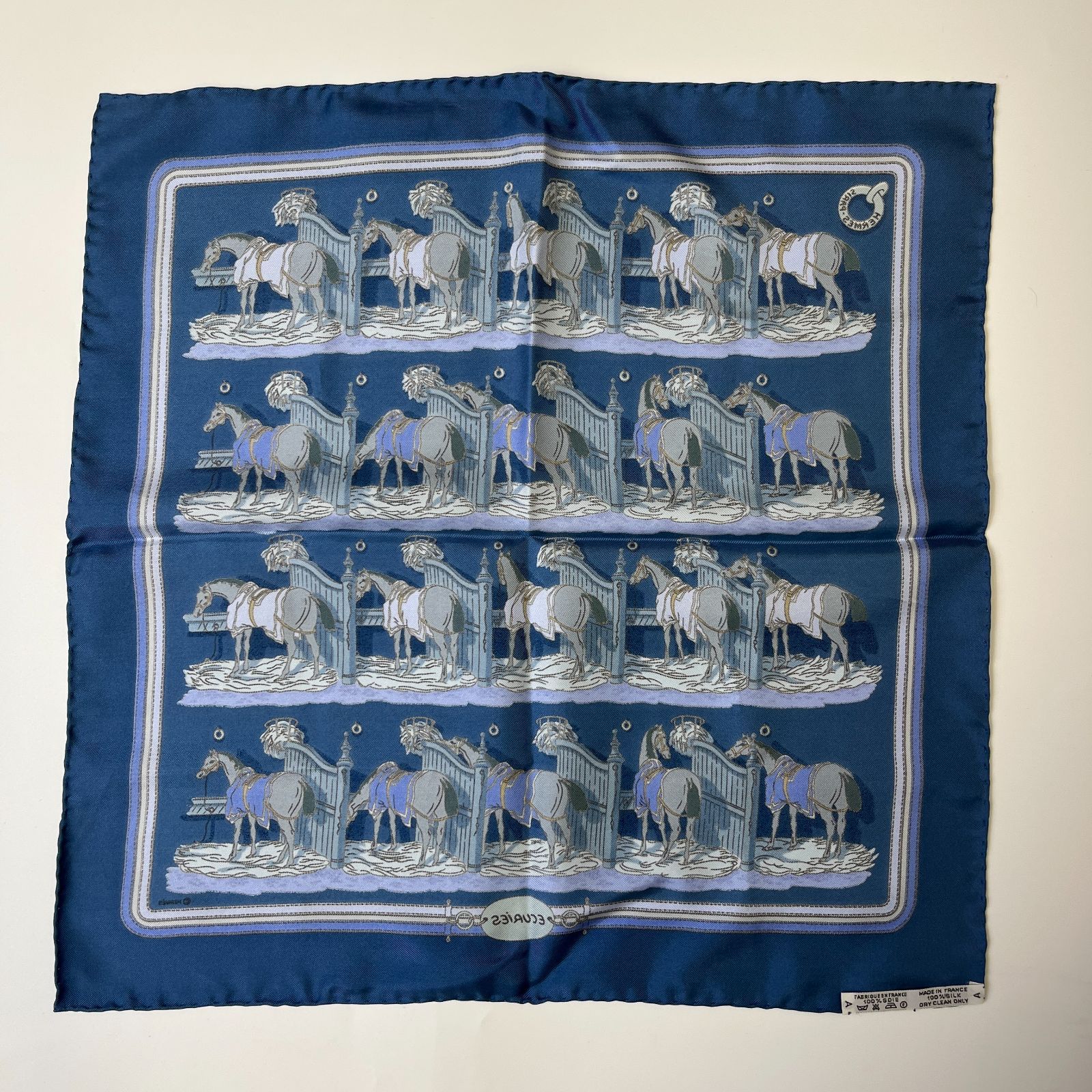 中古】HERMES エルメス スカーフ シルク マルチカラー ヴィンテージ  