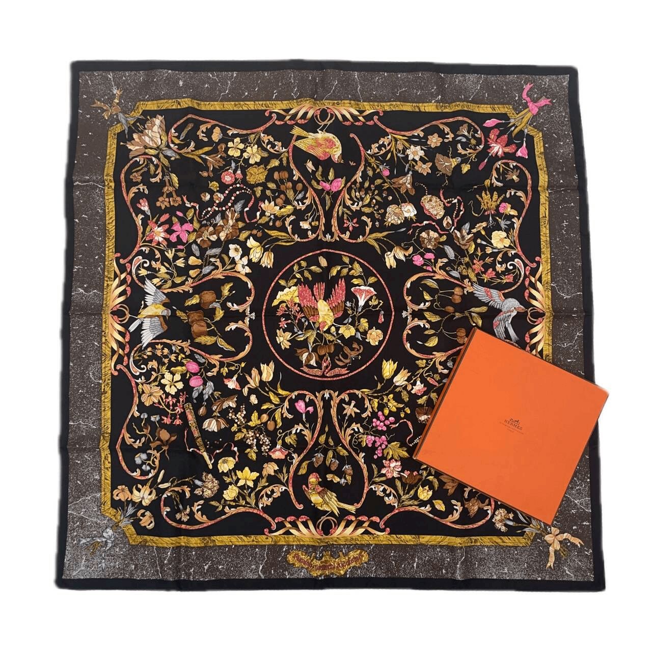 未使用級 HERMES エルメス カレ90 PIERRES d
