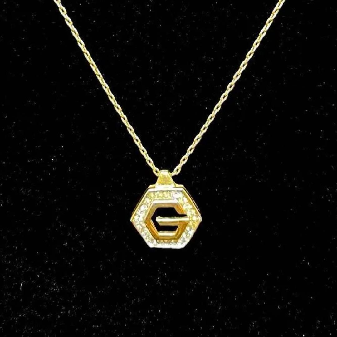 美品☆GIVENCHY ジバンシィ ヴィンテージ ネックレス Gロゴ