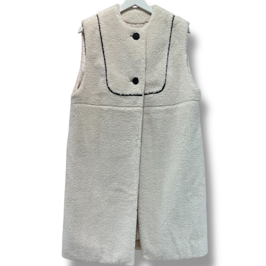 yori もこもこロングジレ - ロングコート最新 yori もこもこロングジレ